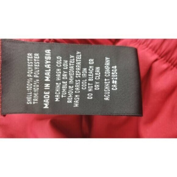 FootJoy Rain Windbreaker Pullover Golf Jacket Red Half Sleeve V Neck Size M Mens - Picture 9 of 14
